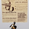 Lone Ranger Movie Film Ring with instructions and film 1949